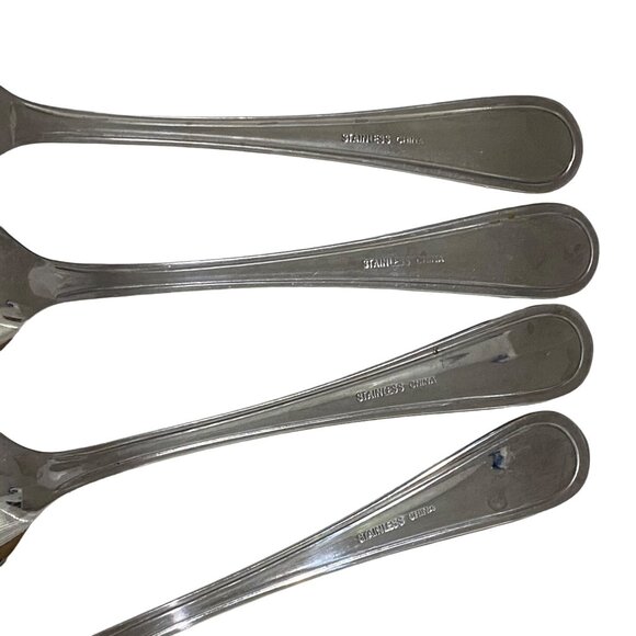 Stainless Steel Serving Flatware Lot of 4 Clean Line Design Thanksgiving Dining - Picture 4 of 4